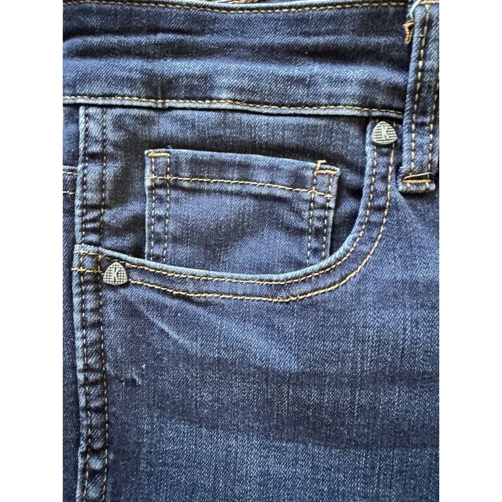 Kut From The Kloth Connie Ankle Skinny Jeans Women's Size 10 Raw Hem Dark Blue - Picture 7 of 13